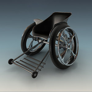 3d sport wheelchair wheel