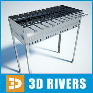 barbecue grill 3d 3ds