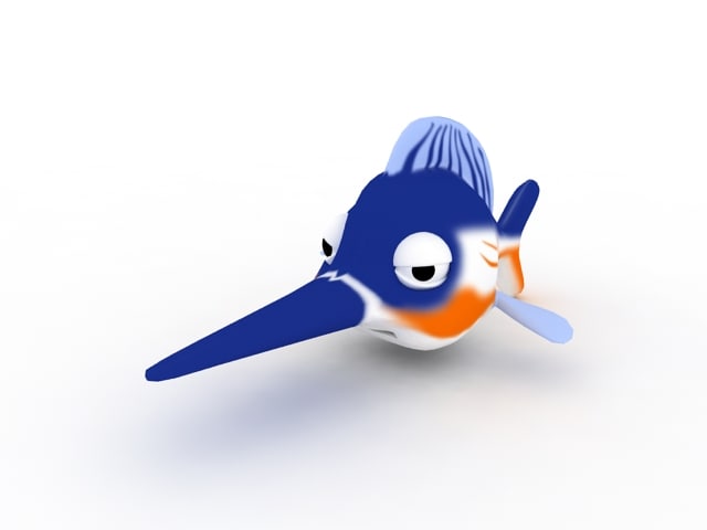 Cartoon Swordfish Blue Fish 3d Model Gm177463022 $ 33.00 istock in stock cartoon swordfish blue cartoonish aquatic creature 3d model