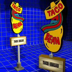 taco bean sign 01 3d 3ds