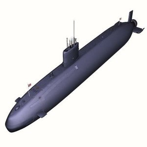 3d model trafalgar class submarine
