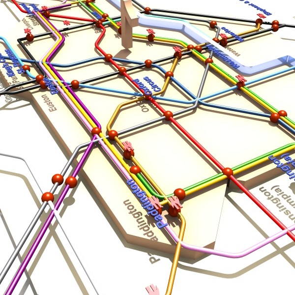 london underground 3d model