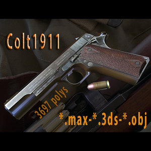 3d-model colt 1911 3d model