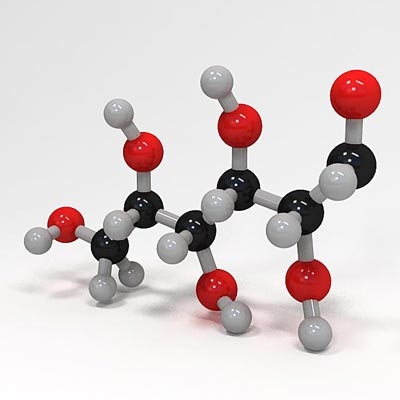 glucose molecule structure 3d model