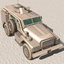 cougar desert humvee 3d model