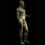 bronze statue riace 3d model