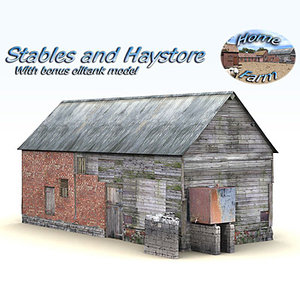 3d model of stable building