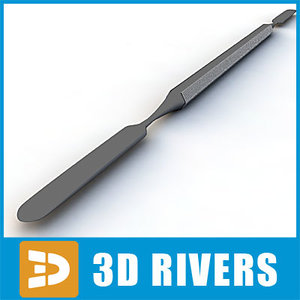 3d 3ds cement spatula 03