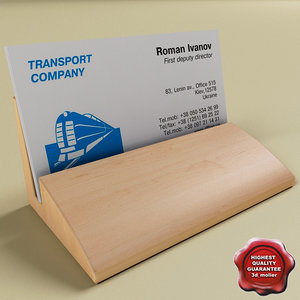 business card holder 3d model