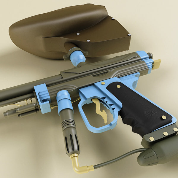 paintball marker aim autococker 3d max