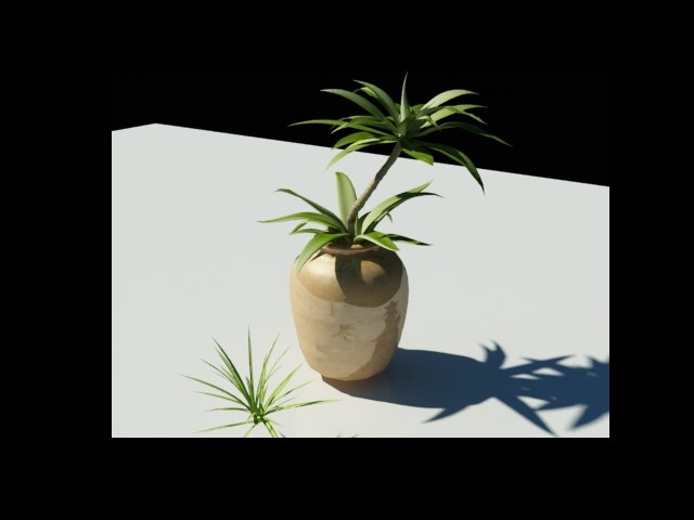 tropical potted plant max