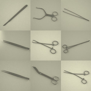 surgery tools 3ds