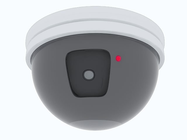 ceiling mounted security camera 3d model