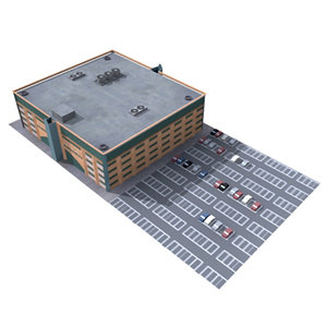 3d mall parking model