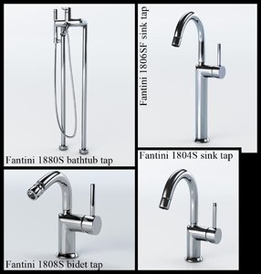 3ds max designer fantini faucets tap