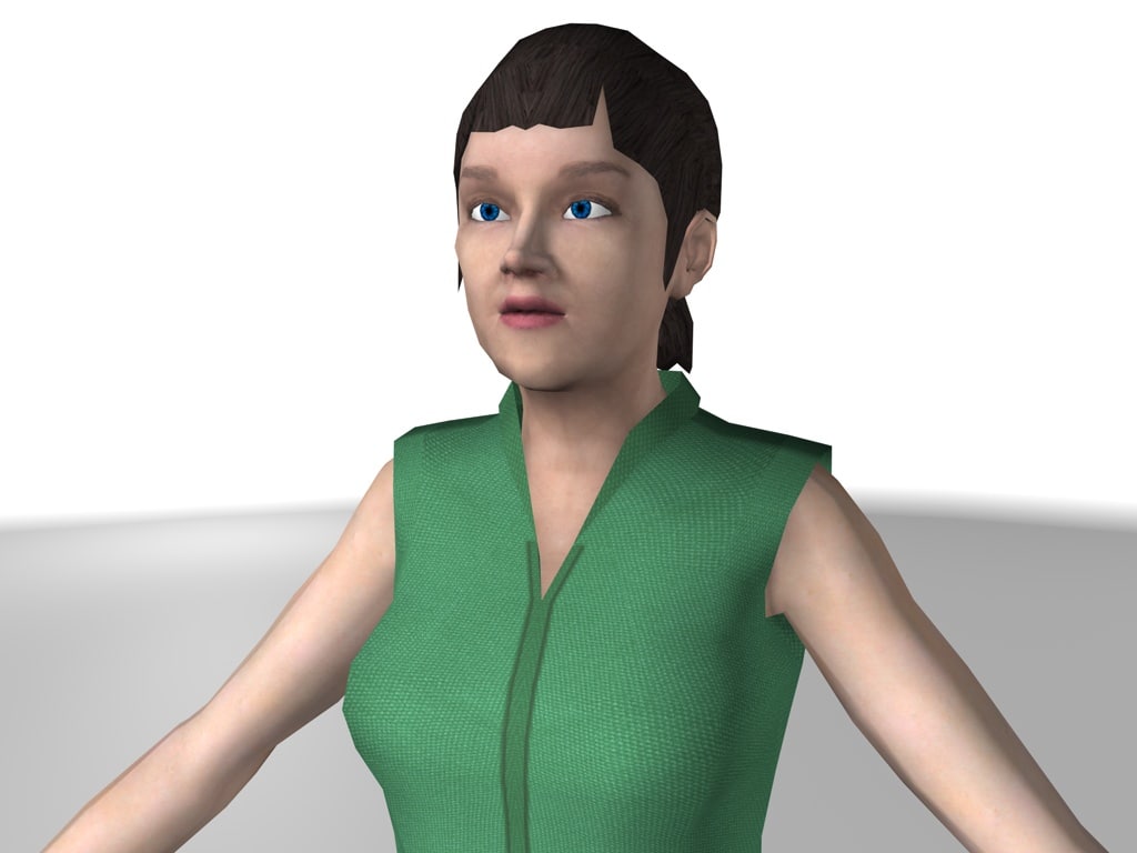 女性游戏角色3d模型 Turbosquid 458662