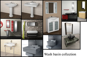 designer wash-basins basin 3ds