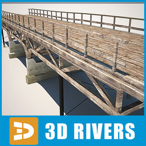 3d max wooden bridge forest
