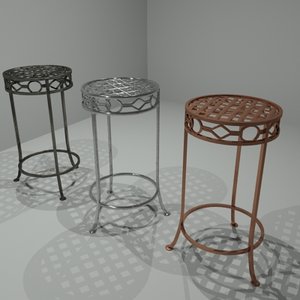 3d model of small table