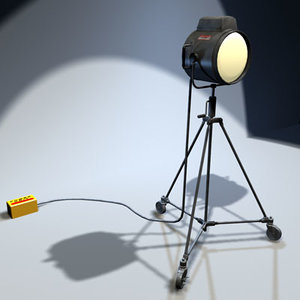 studio lamp 01 3d model