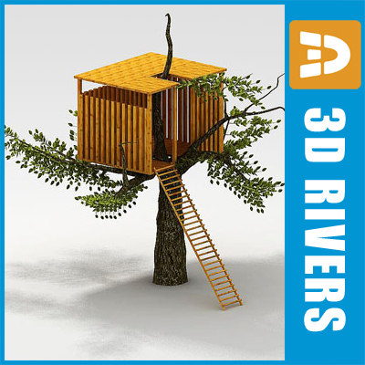Tree house 3d model Tree house 3d model