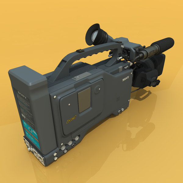 digital betacam camera 3d model