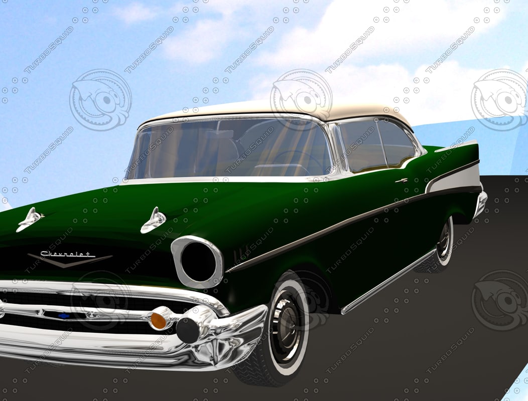 3d 1957 chevy model