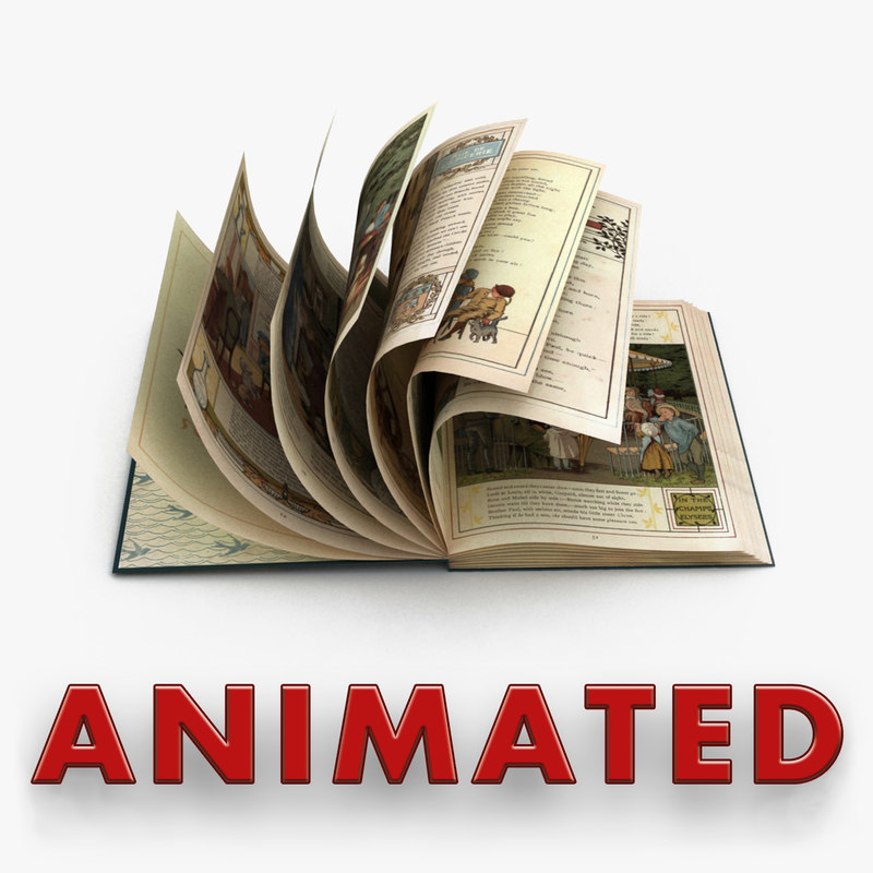 Book Animations 3d Model