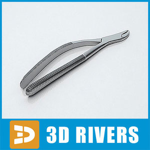 3ds max extracting forcep dental instrument