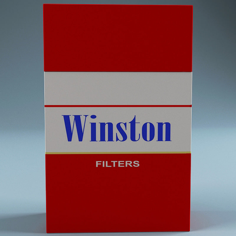 winston cigarettes 3d max
