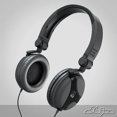 dj headphone 3d model
