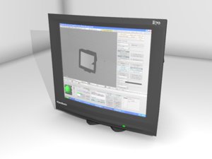free modeled computer monitor crt 3d model