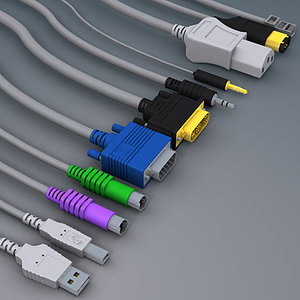 plug cable 3d max