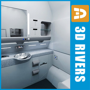 maya airbus lavatory interior