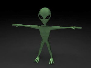 ma little green alien