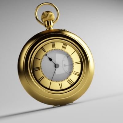 3d pocket watch