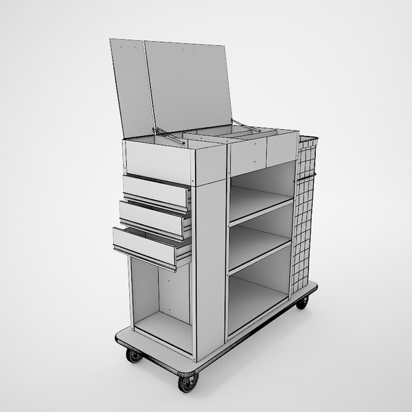 housekeeping cart 3d model