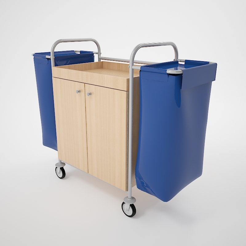 housekeeping cart 3d model