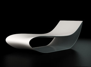 3ds max mdf italia sign lounge chair