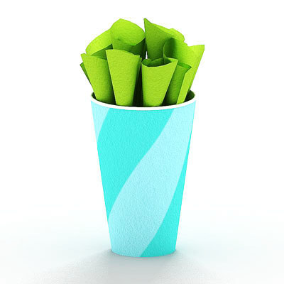 free paper cup 3d model