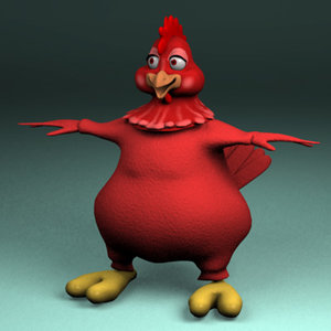 3ds max chicken character