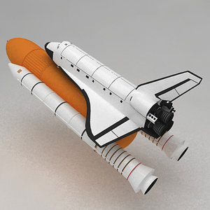 3ds max space shuttle
