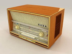 old radio 3d max