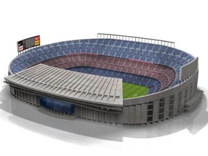 3d model camp nou stadium