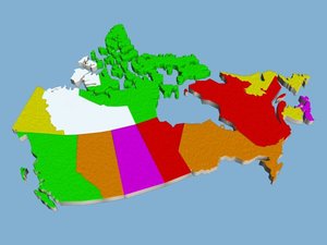 simple canada mapping obj