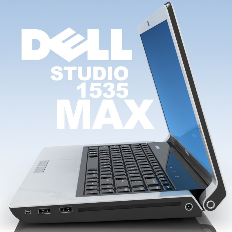 notebook dell studio 1535 3d model