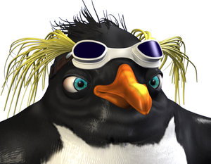 3ds max penguin character