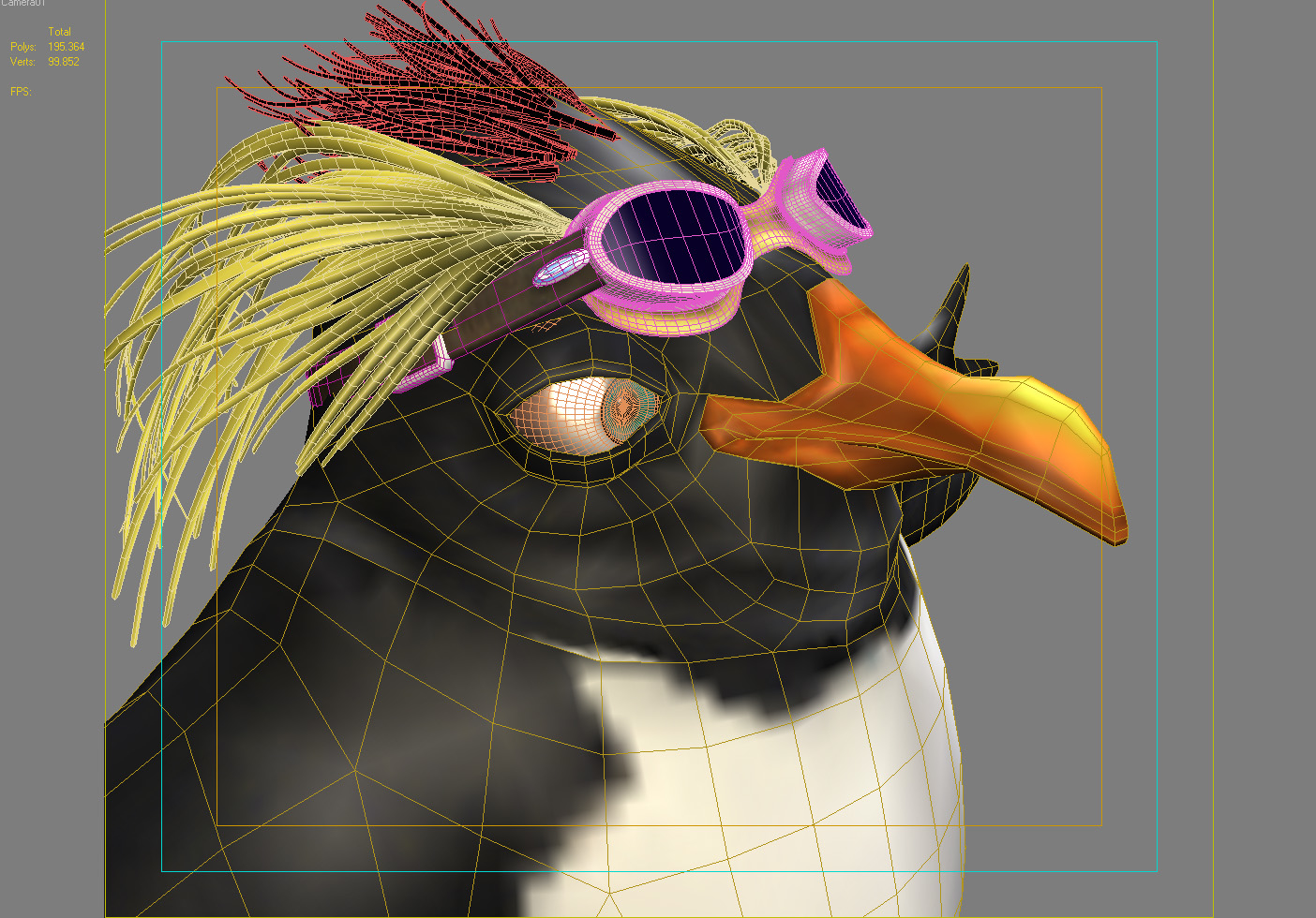 3ds max penguin character