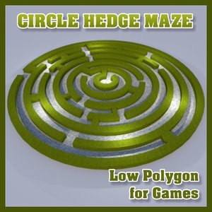 3d circle hedge maze