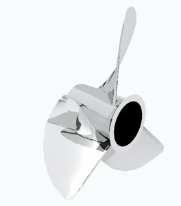 free stainless prop 3d model